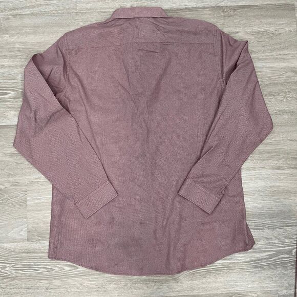 Angelo Litrico Mens Shirt Slim Fit Button Down Maroon Size XL - Picture 2 of 7
